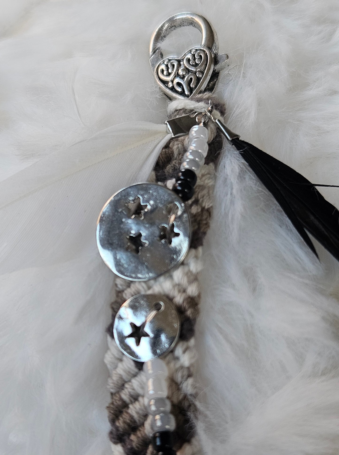 Sleutelhanger - handtasbedel Silver Star