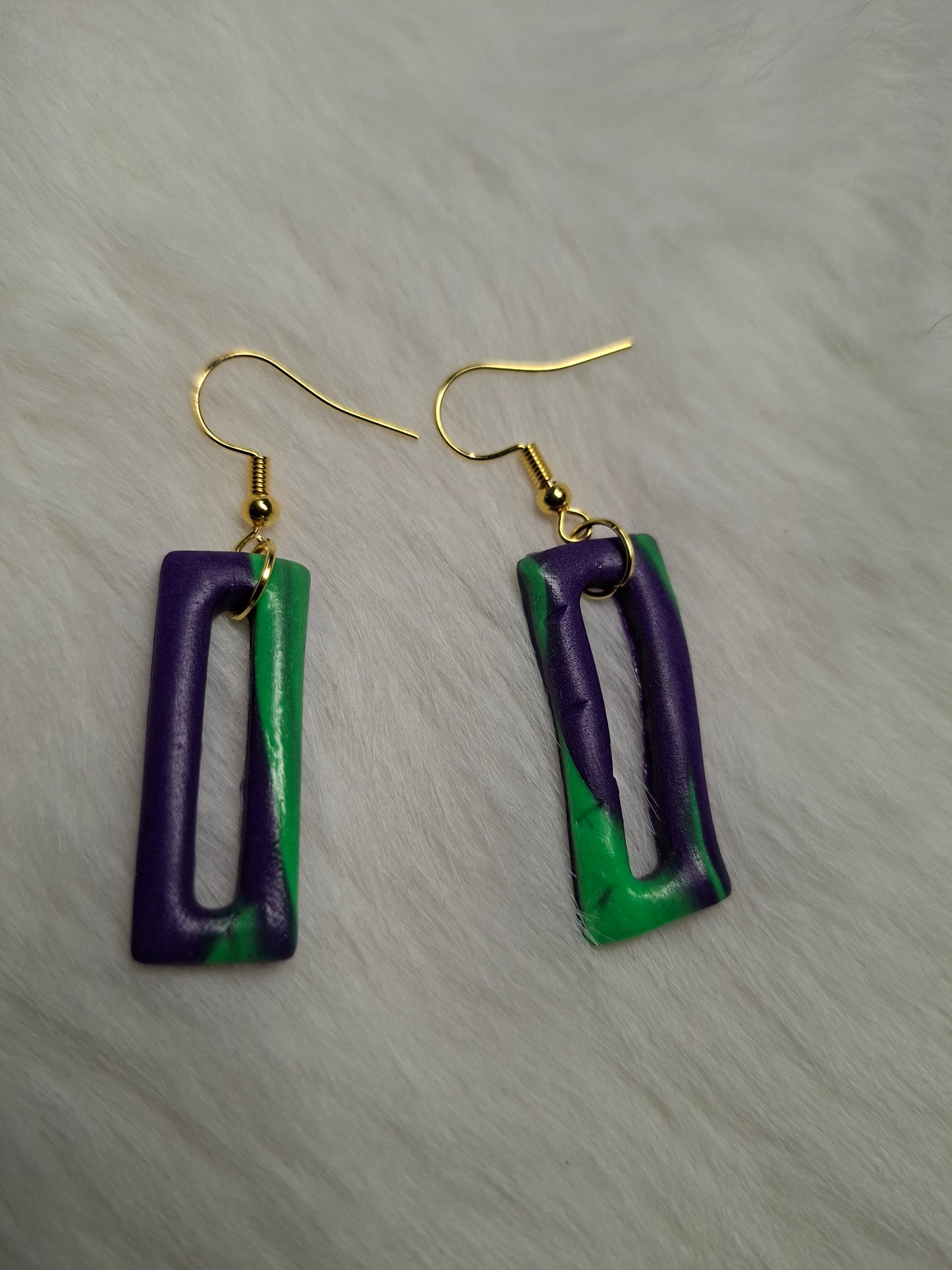 Fel groen / paarse holle hangers