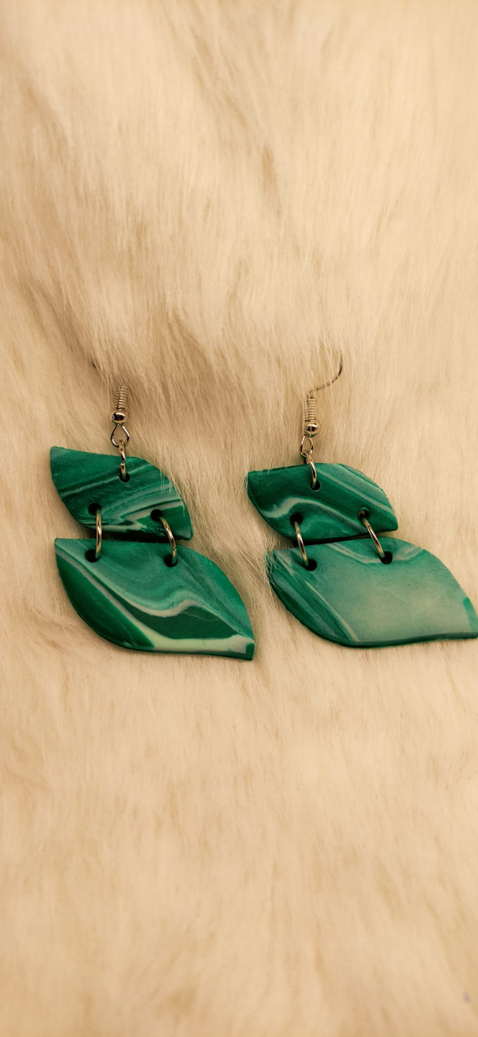 Groene gemarmerde hangers