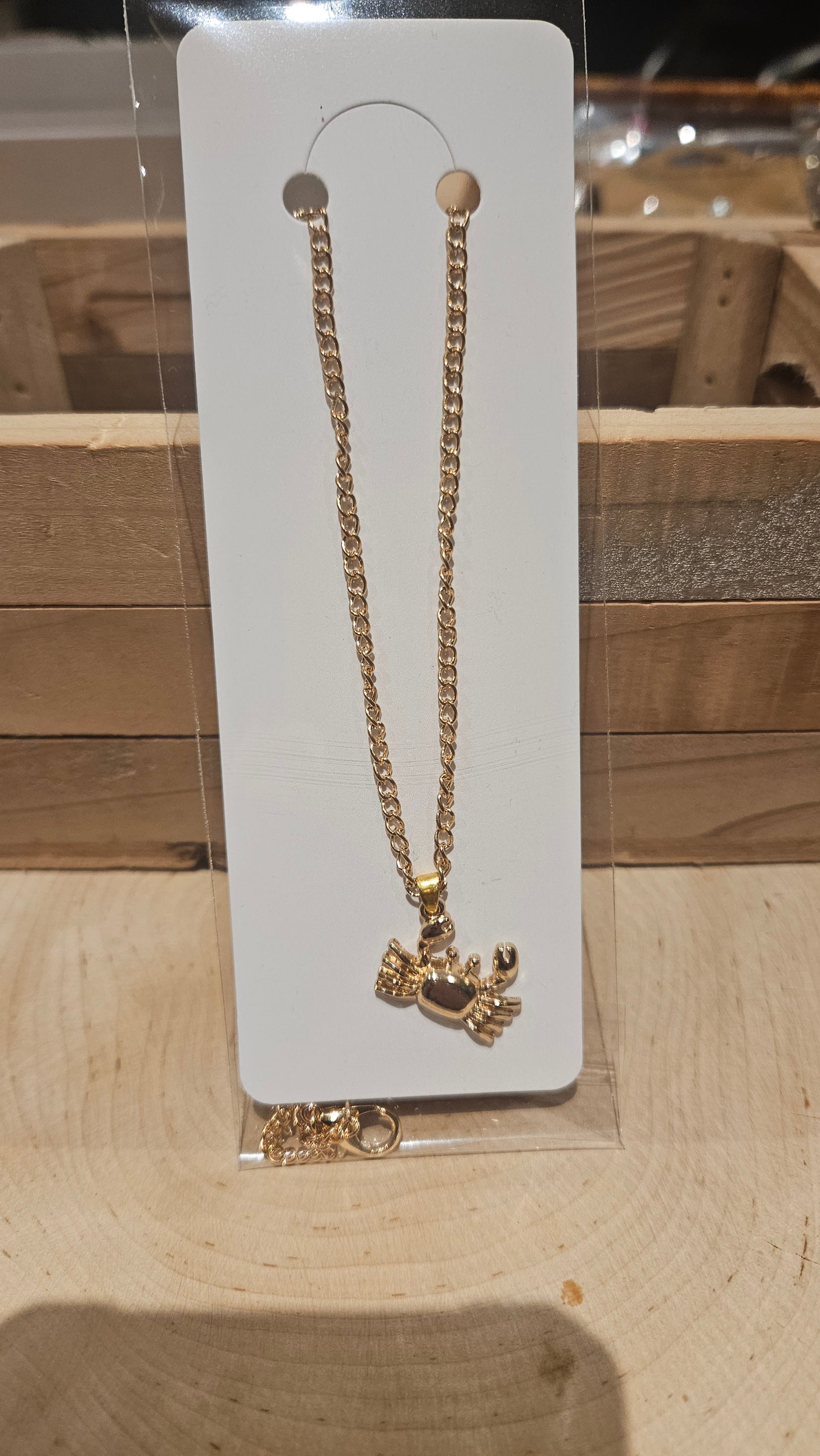 Halsketting golden crab