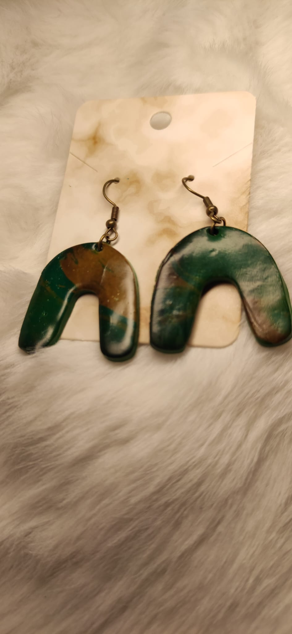 Groen goudbruine grote hangers