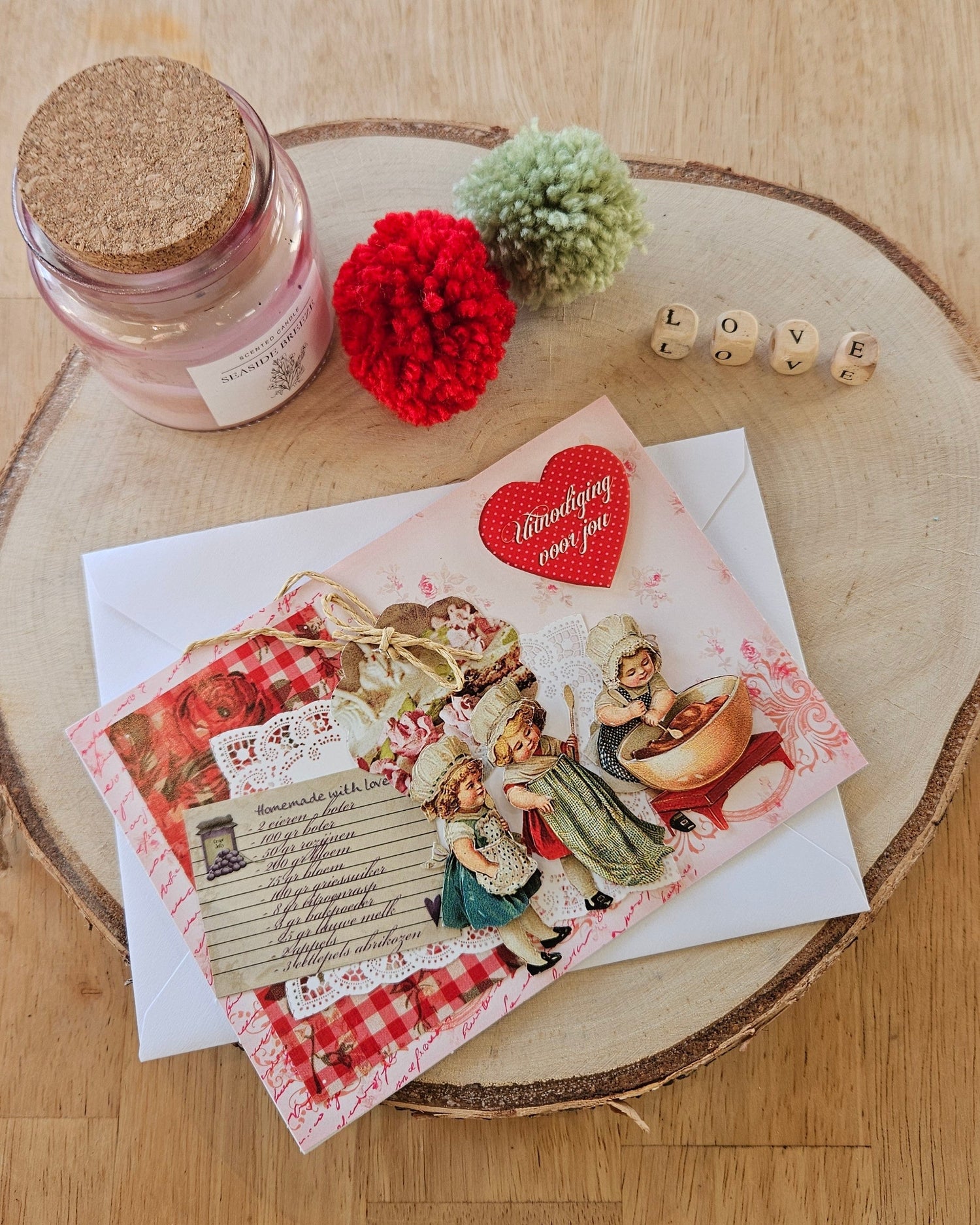 Handgemaakte wenskaart ten voordele van kinderen en jongeren met autisme en adhd