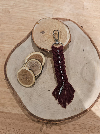 Sleutelhanger - handtasbedel Red Feather