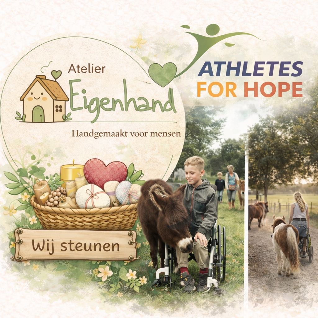 Atelier Eigenhand steunt Athletes for Hope Revalidatieweide. 