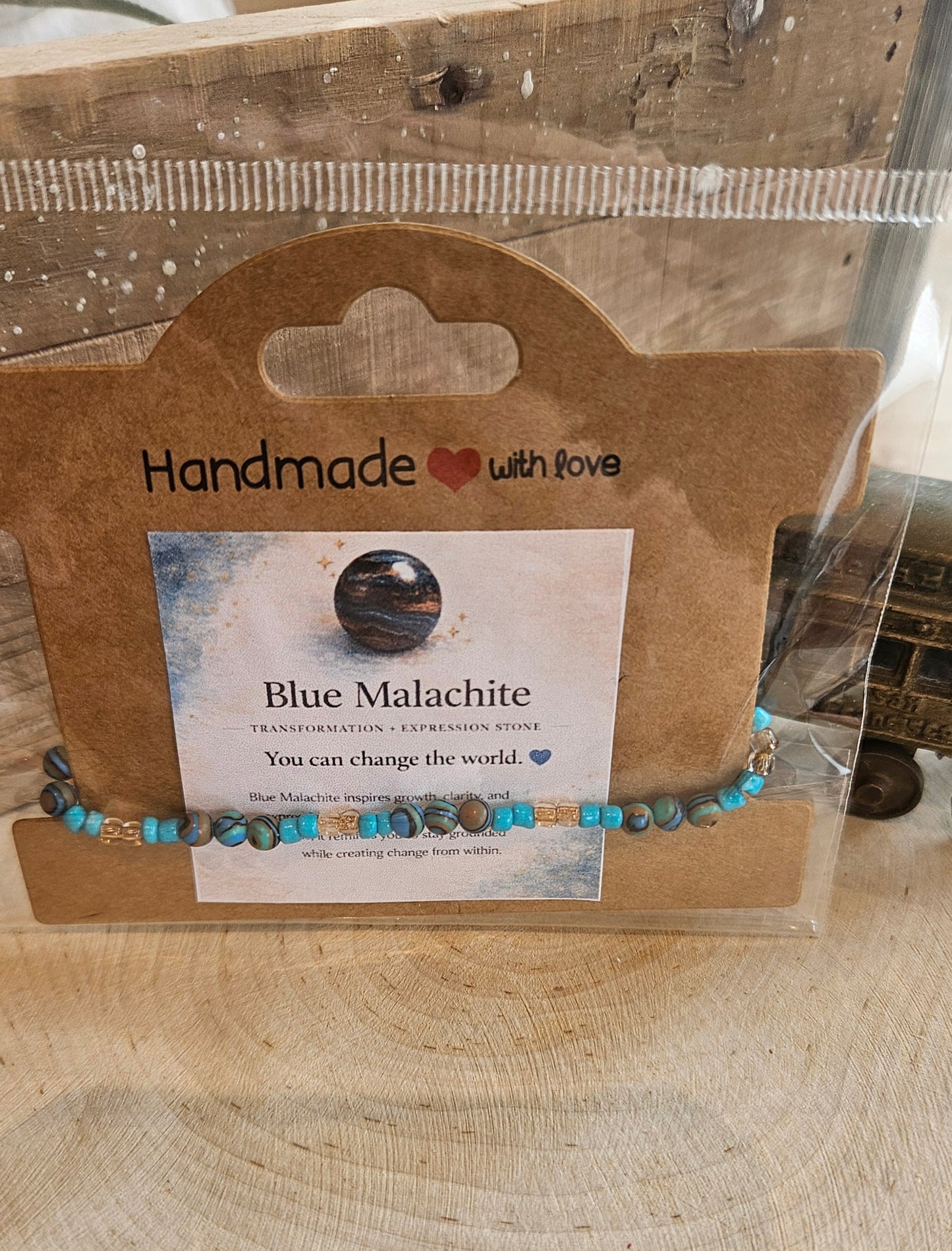 Armband blue malachite