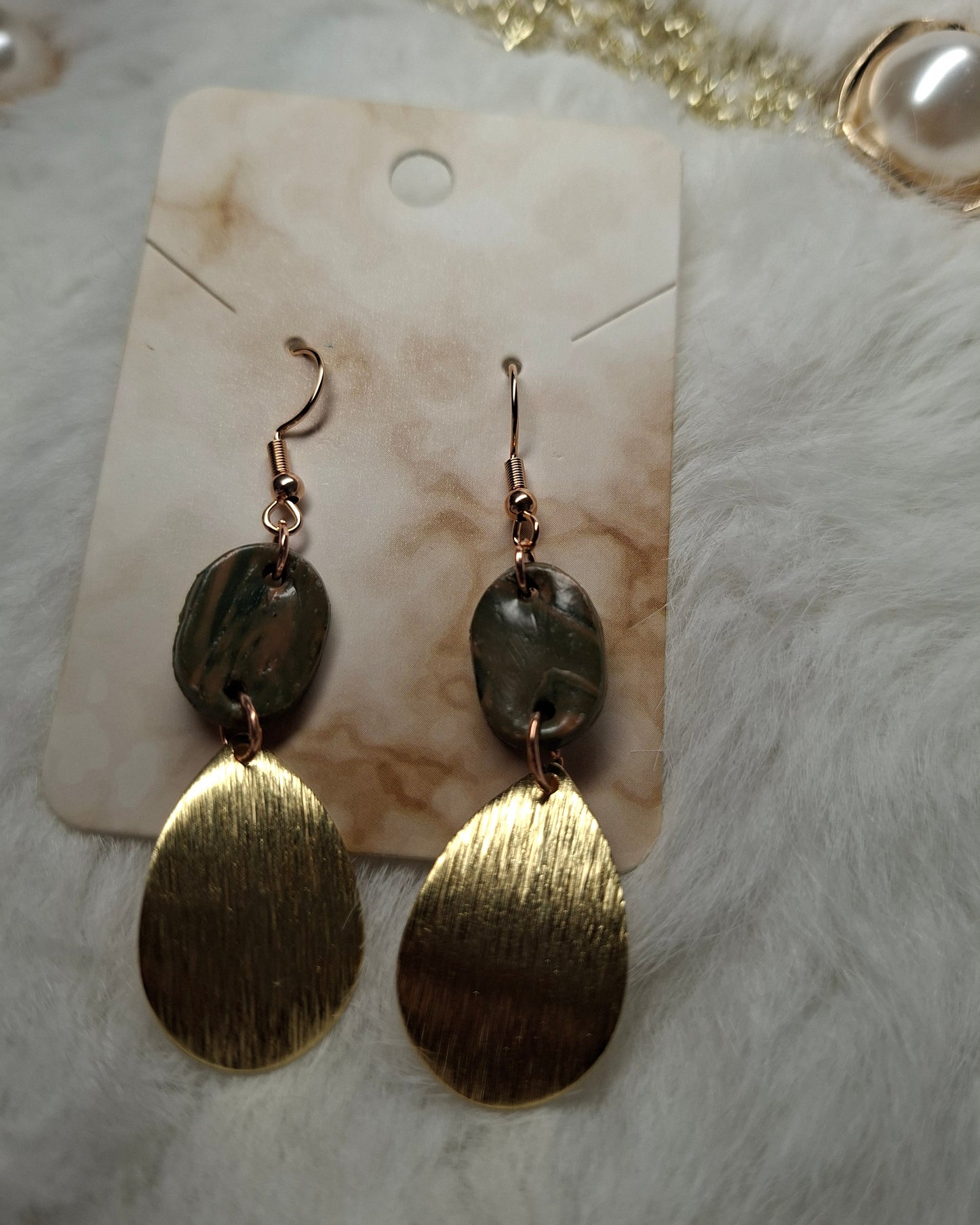 Rosé / goud groene hangers