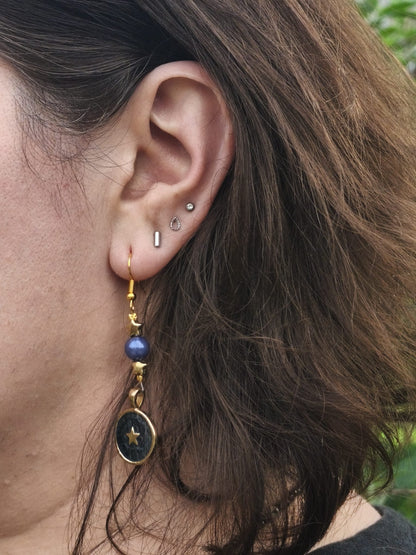 Oorbellen blue stars