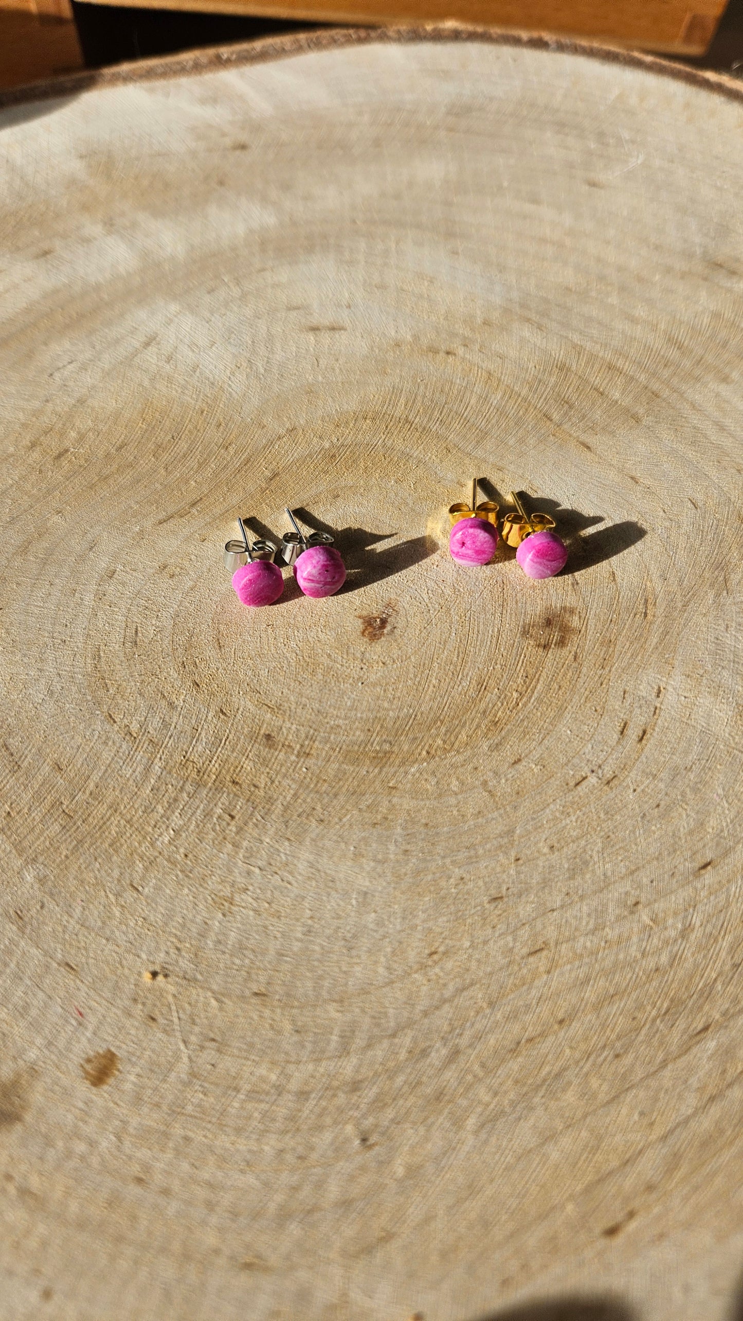 Pink buttons