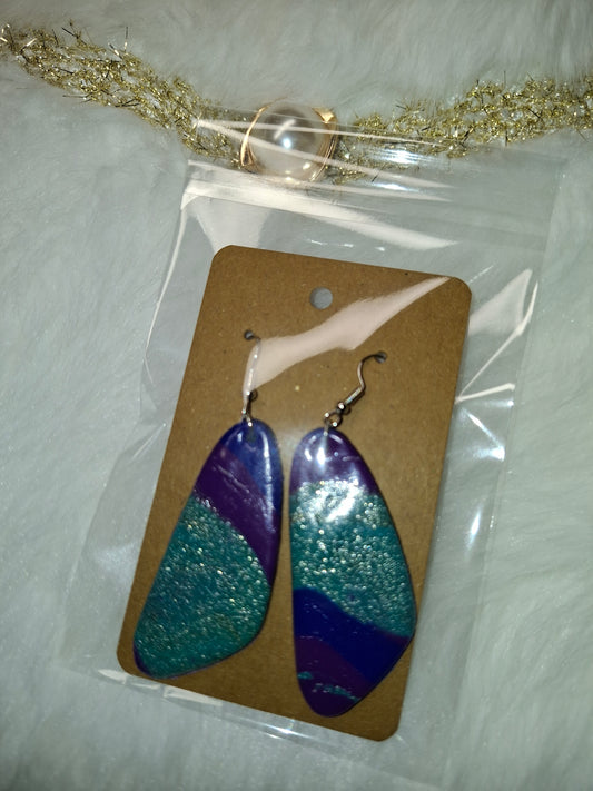 Blauw / paars met glitters