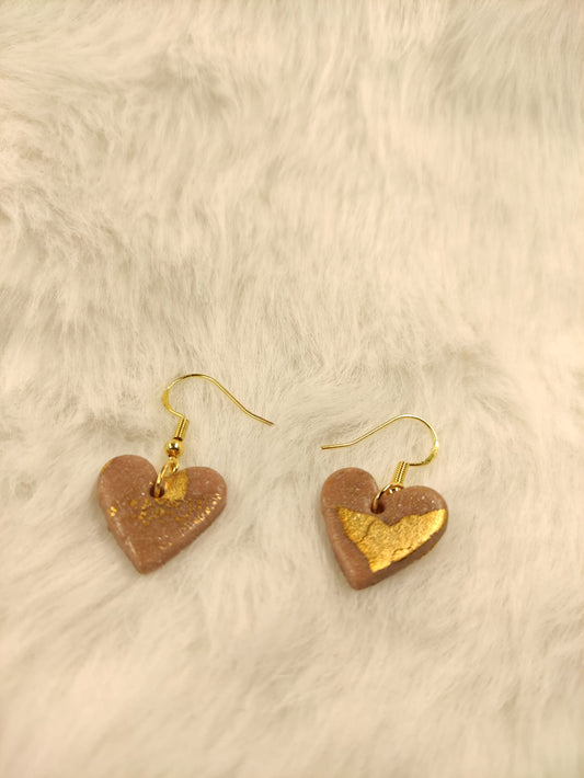 Beige gouden hartjes