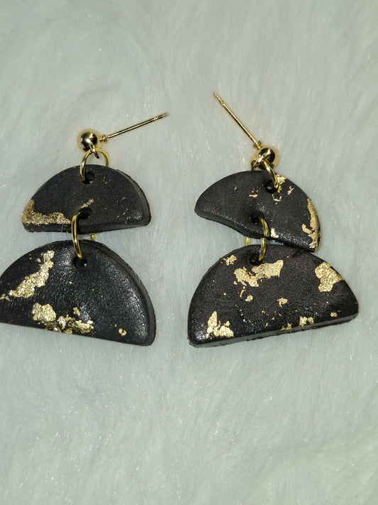 2-delige hangers met zwart en goud