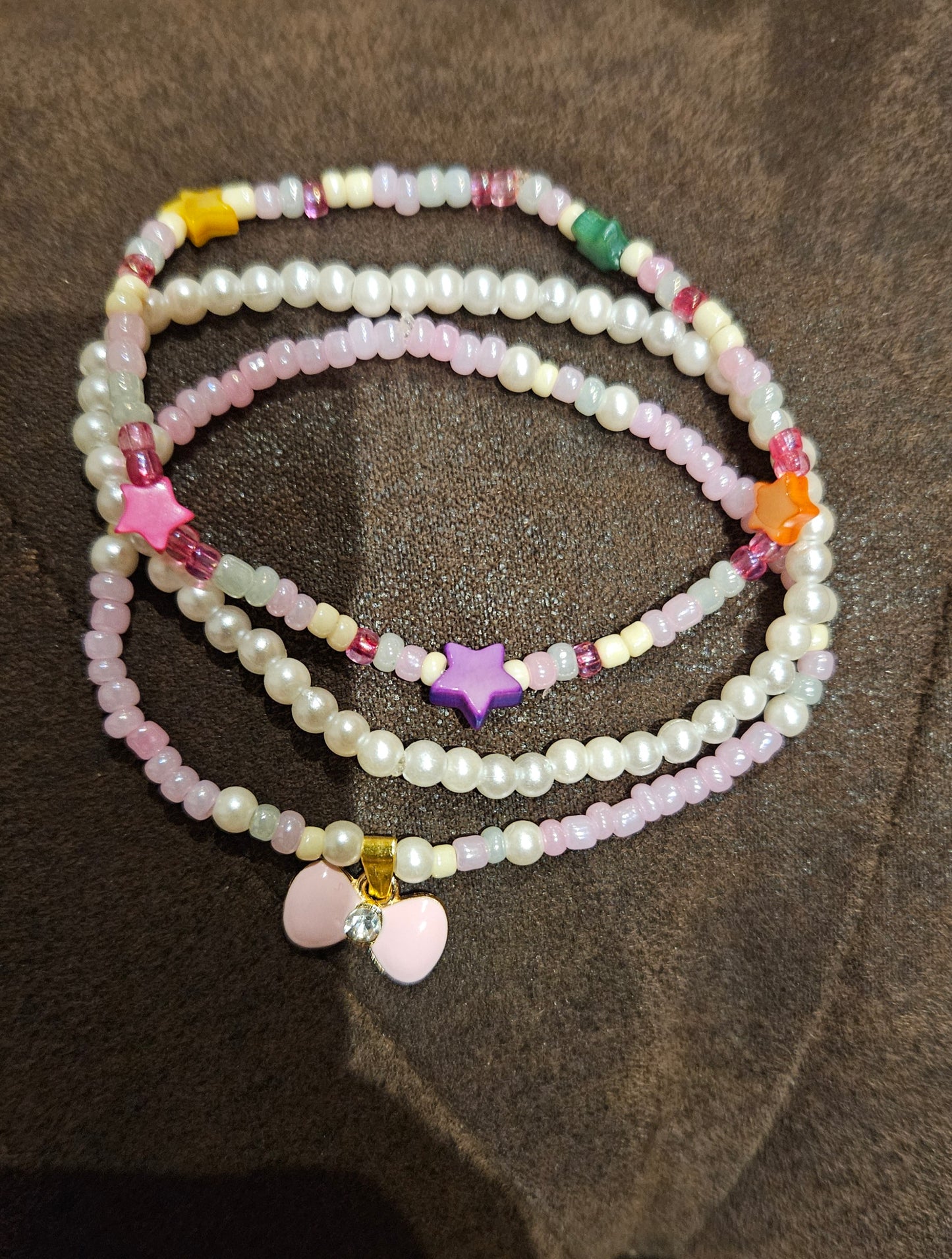 Set 3 armbanden Cotton Candy