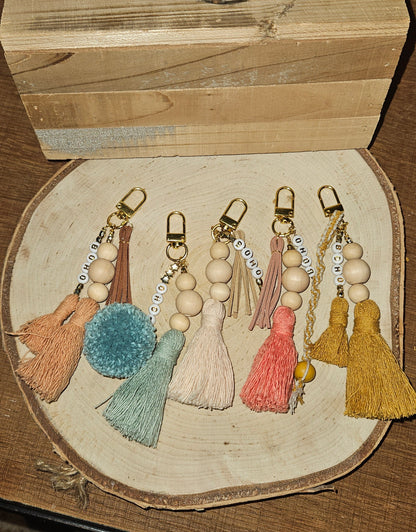Boho sleutelhanger - handtasbedel