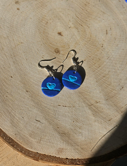 Bleu hearts