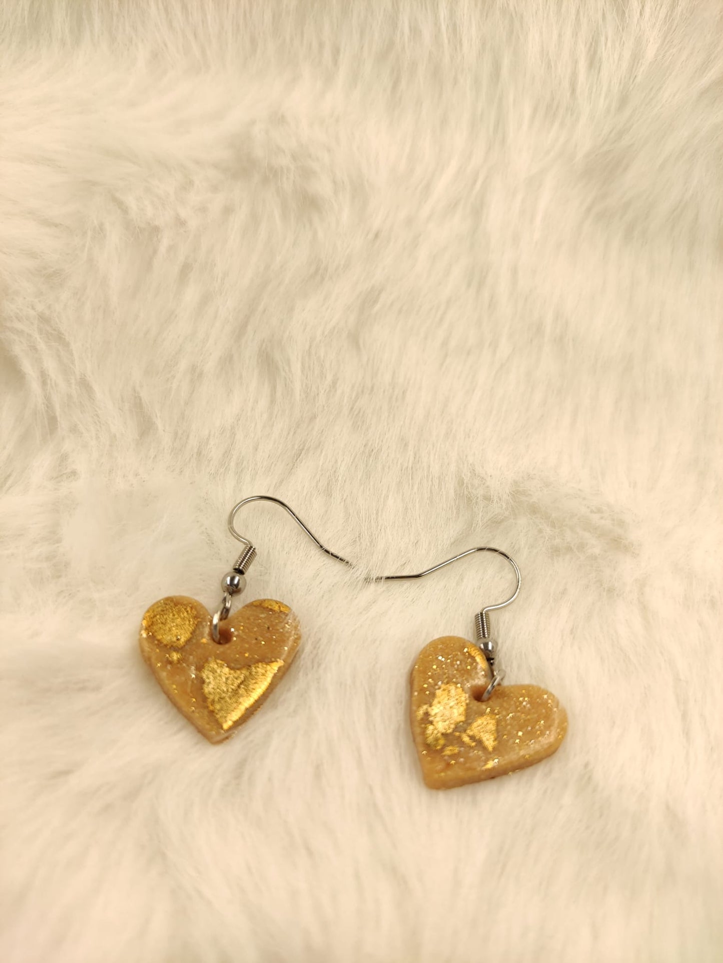 Beige gouden hartjes