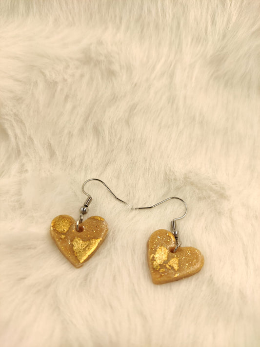 Beige gouden hartjes