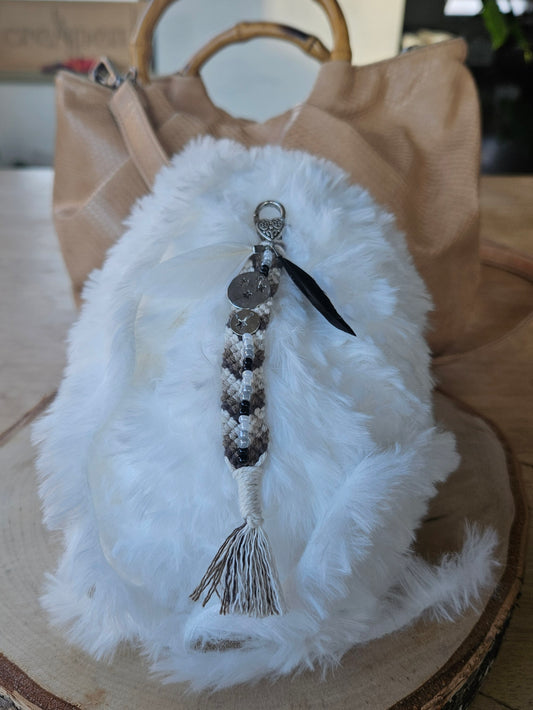 Sleutelhanger - handtasbedel Silver Star