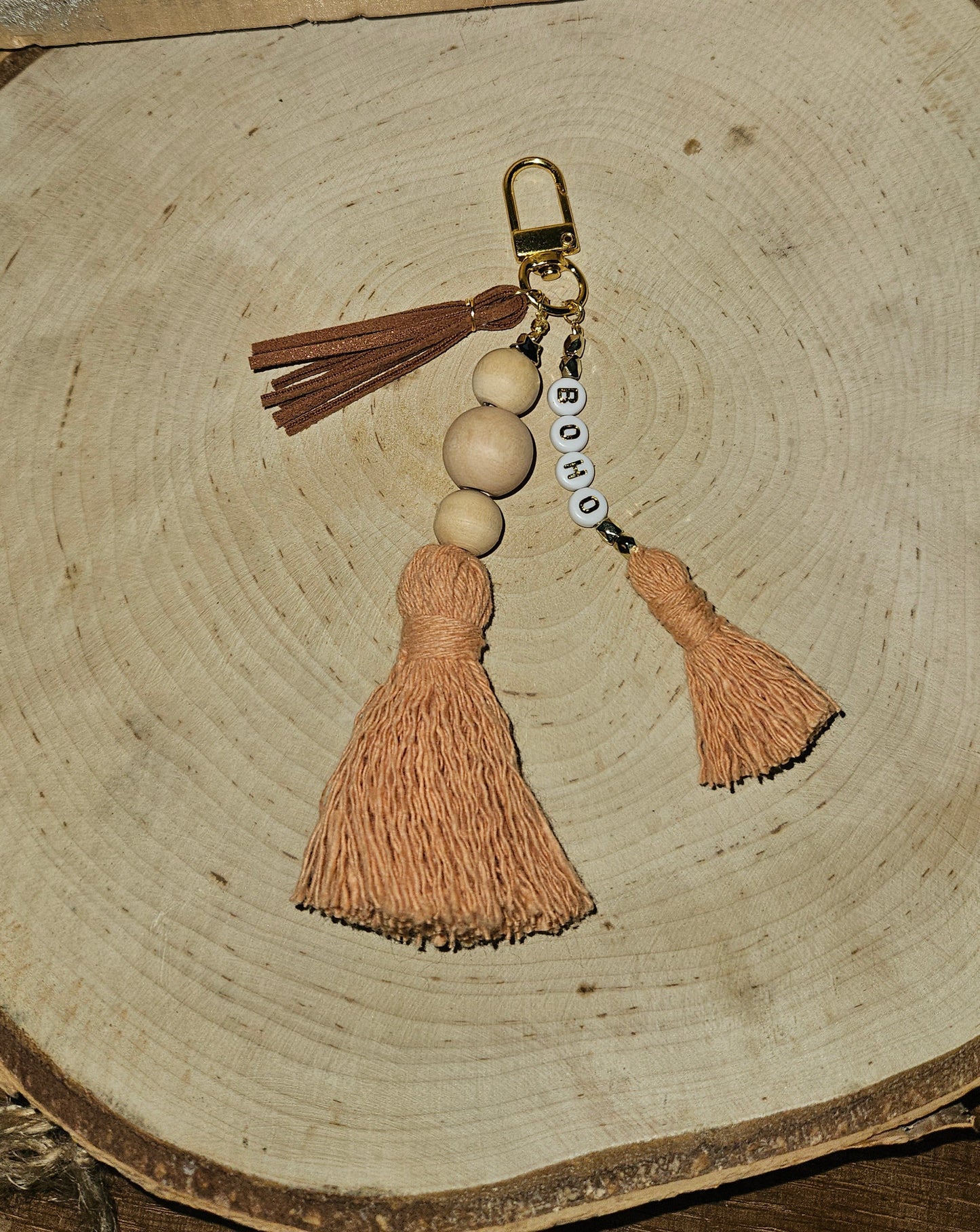 Boho sleutelhanger - handtasbedel