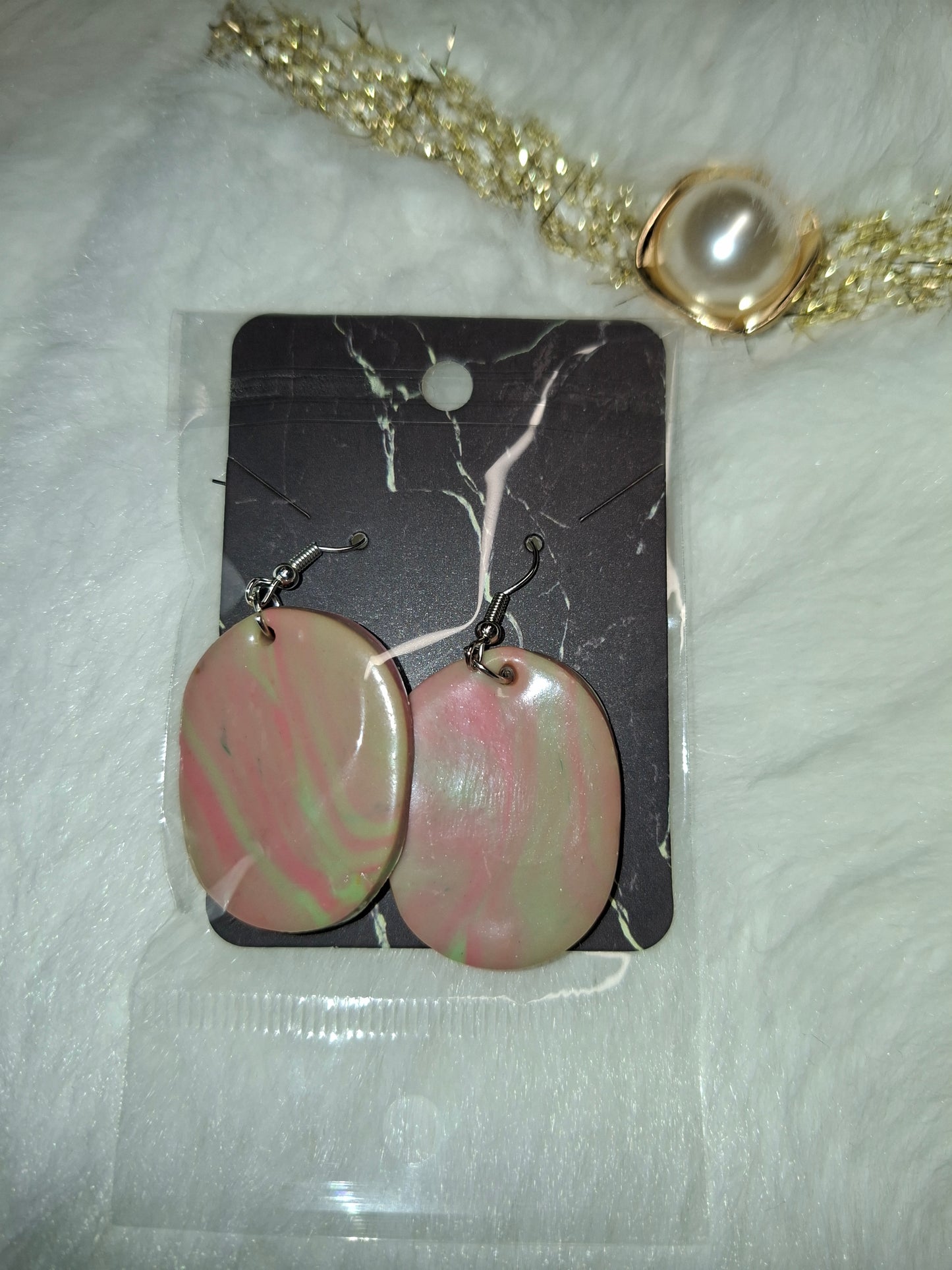 Roze / grijs groene hangers