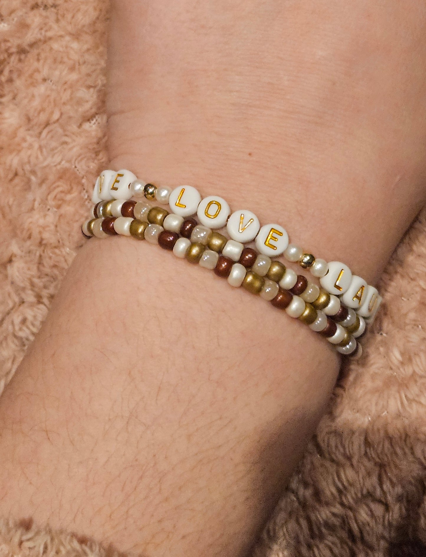 Set 3 armbanden love