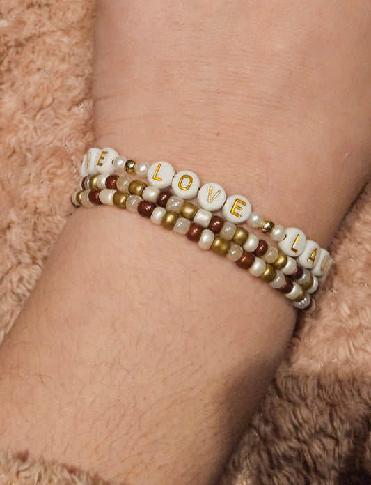 Set 3 armbanden love