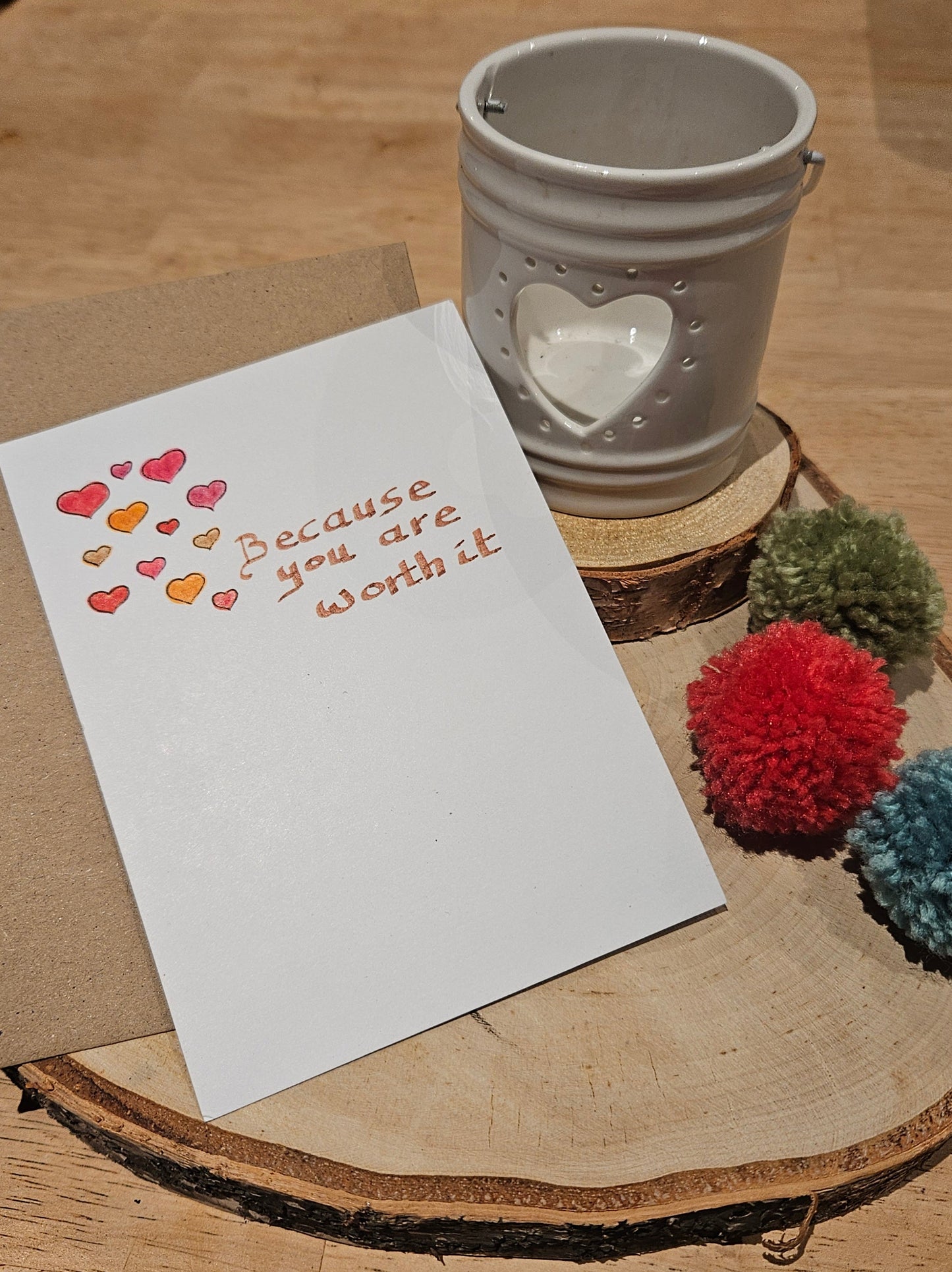 Geïllustreerde wenskaart Valentijn egel