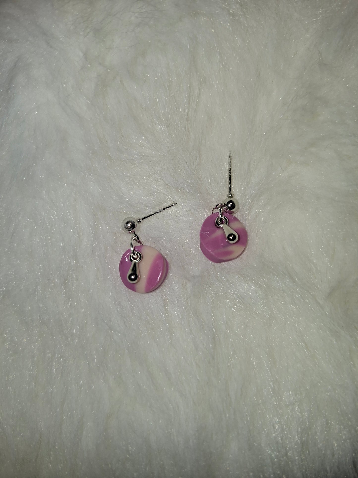 Lila / lichtgele mini stekers