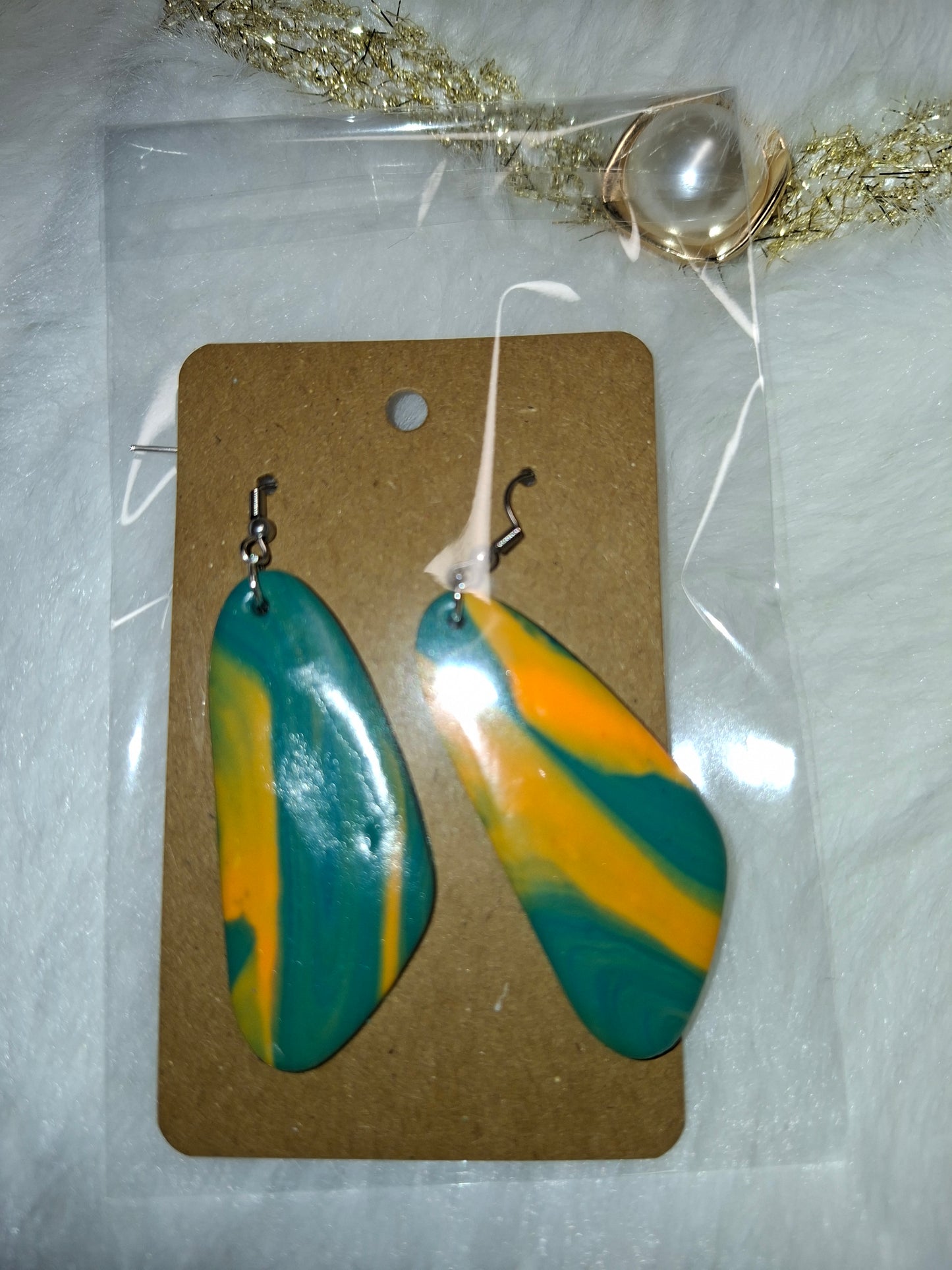 Oranje / groene hangers