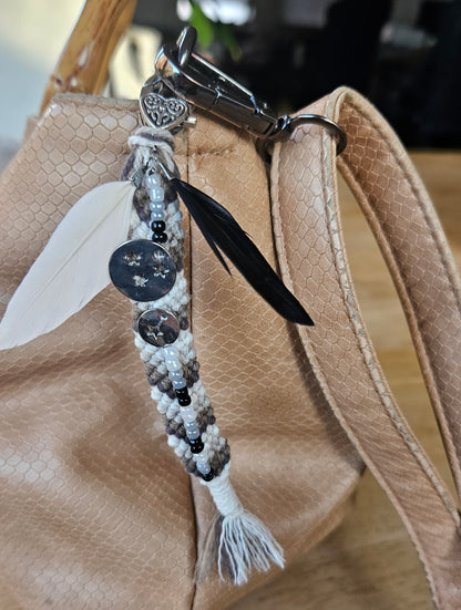 Sleutelhanger - handtasbedel Silver Star