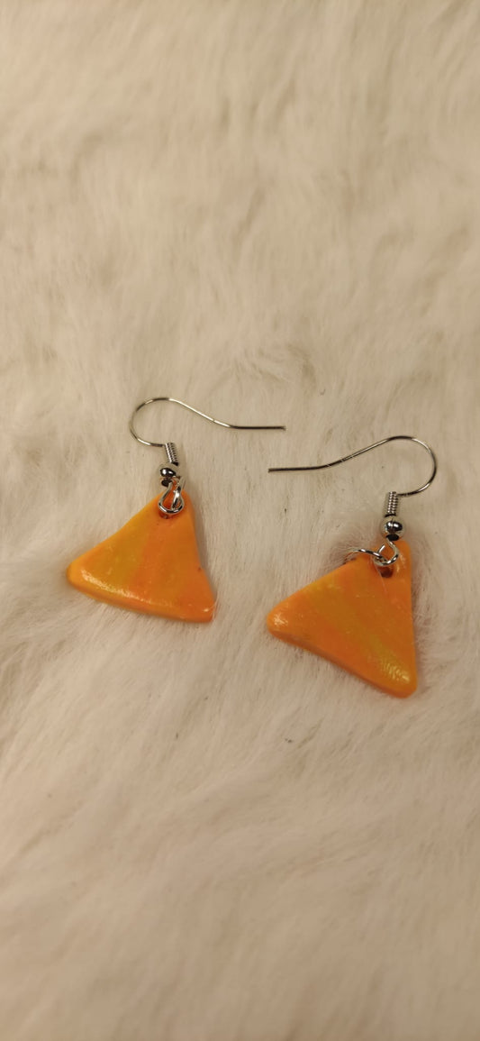 Geel oranje driehoekjes