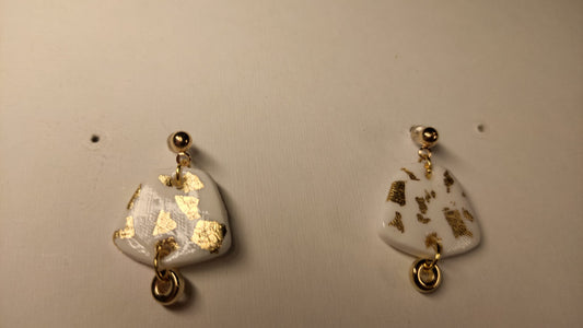 Wit / gouden stekertjes