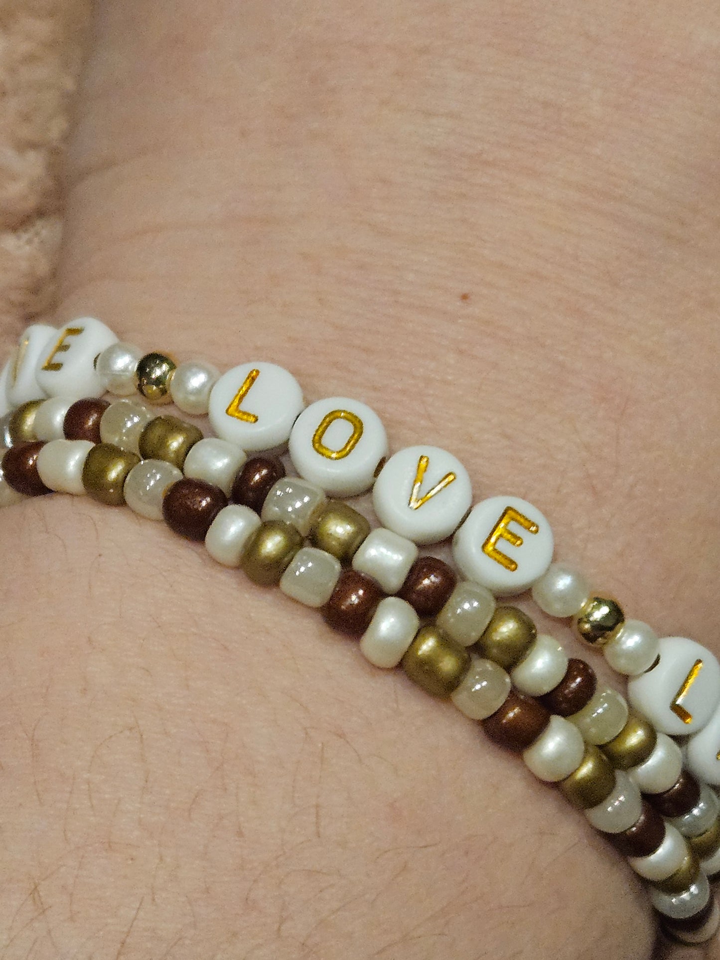 Set 3 armbanden love