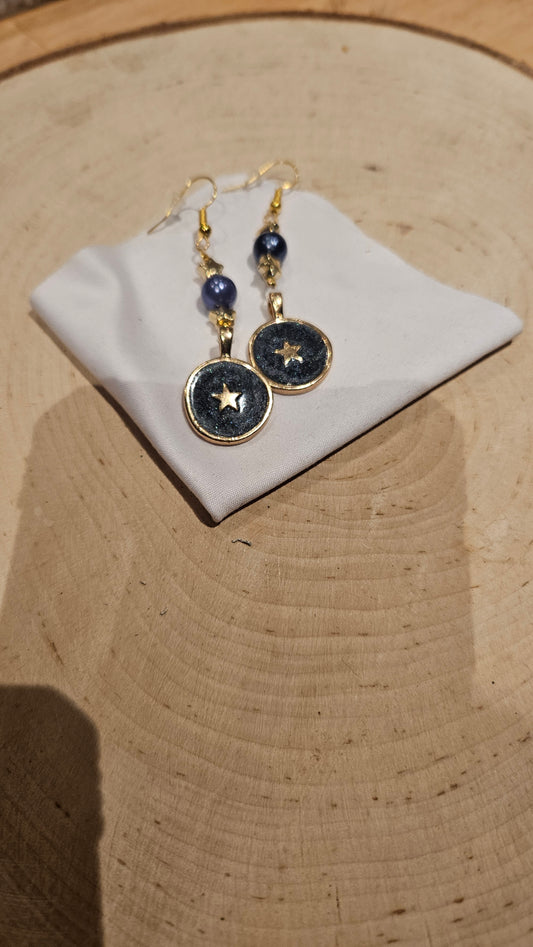 Oorbellen blue star