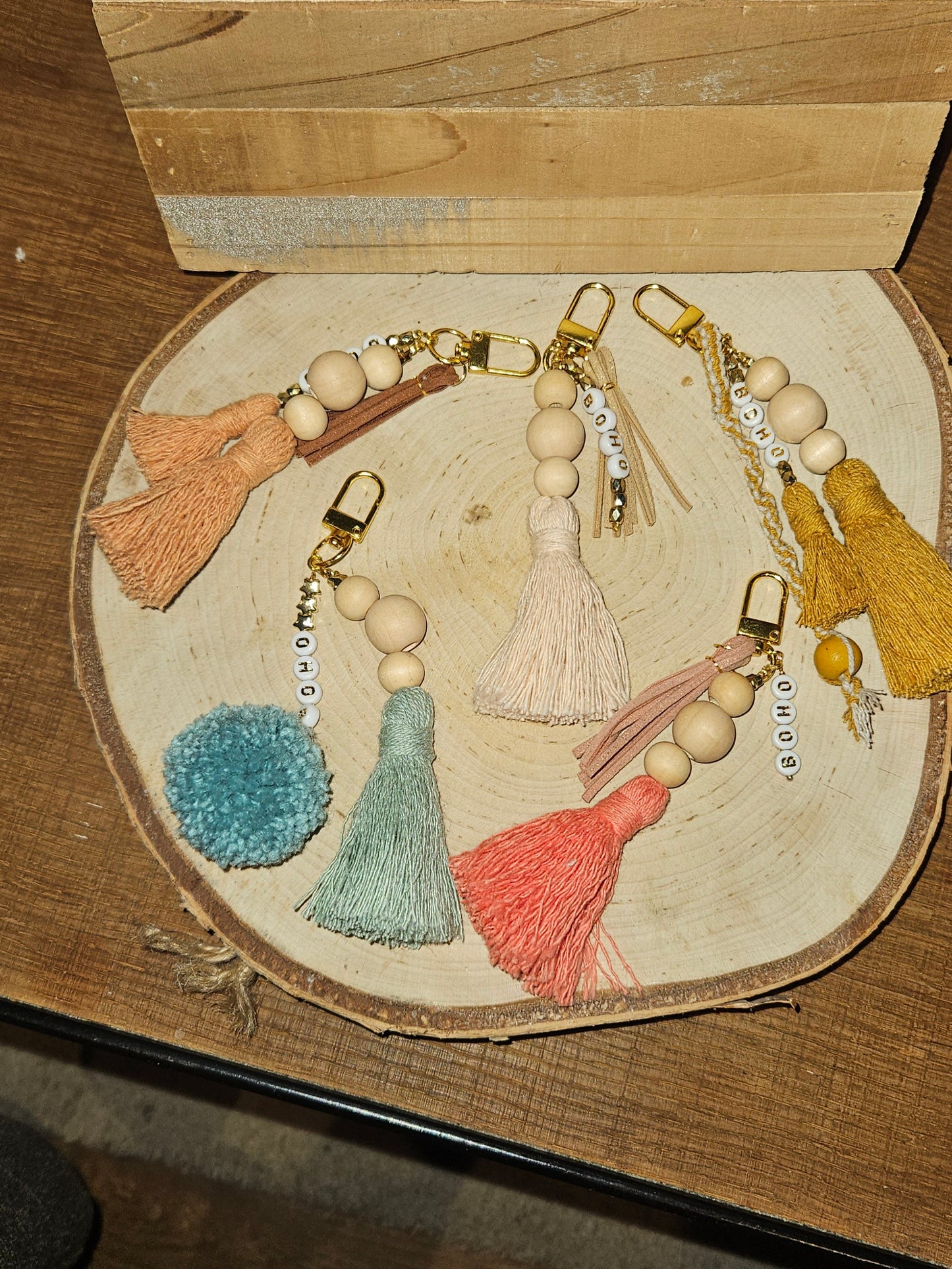Boho sleutelhanger - handtasbedel