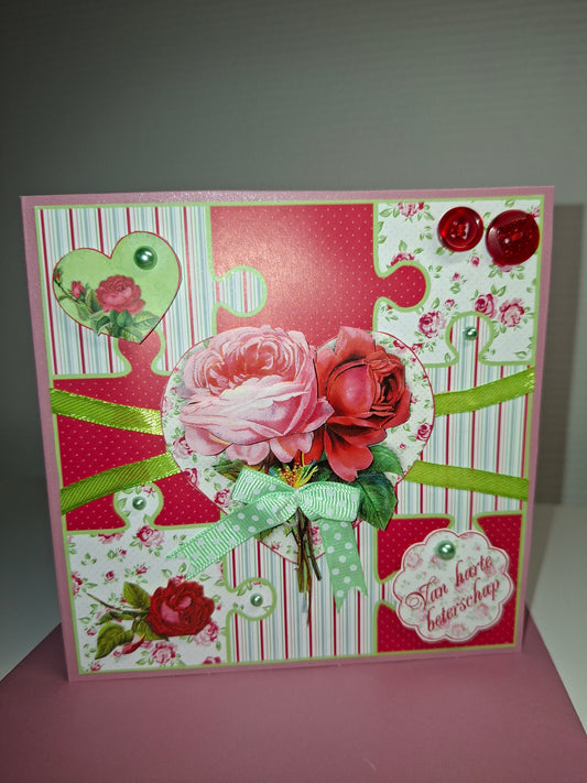 Van harte beterschap roses